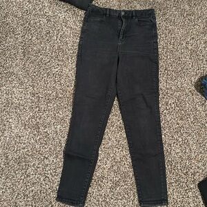 American eagle skinny jeans size 10 in black! Super stretchy!